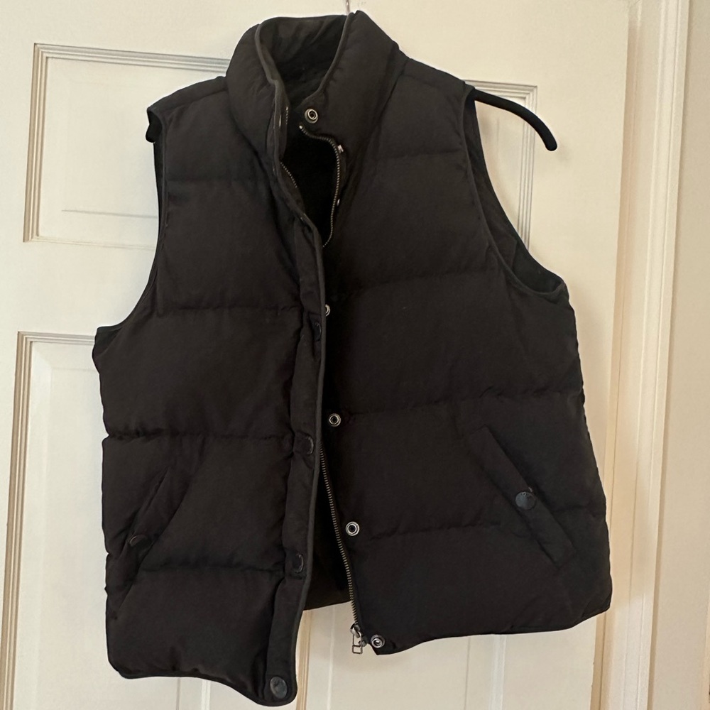 J crew Black Puffy coat
